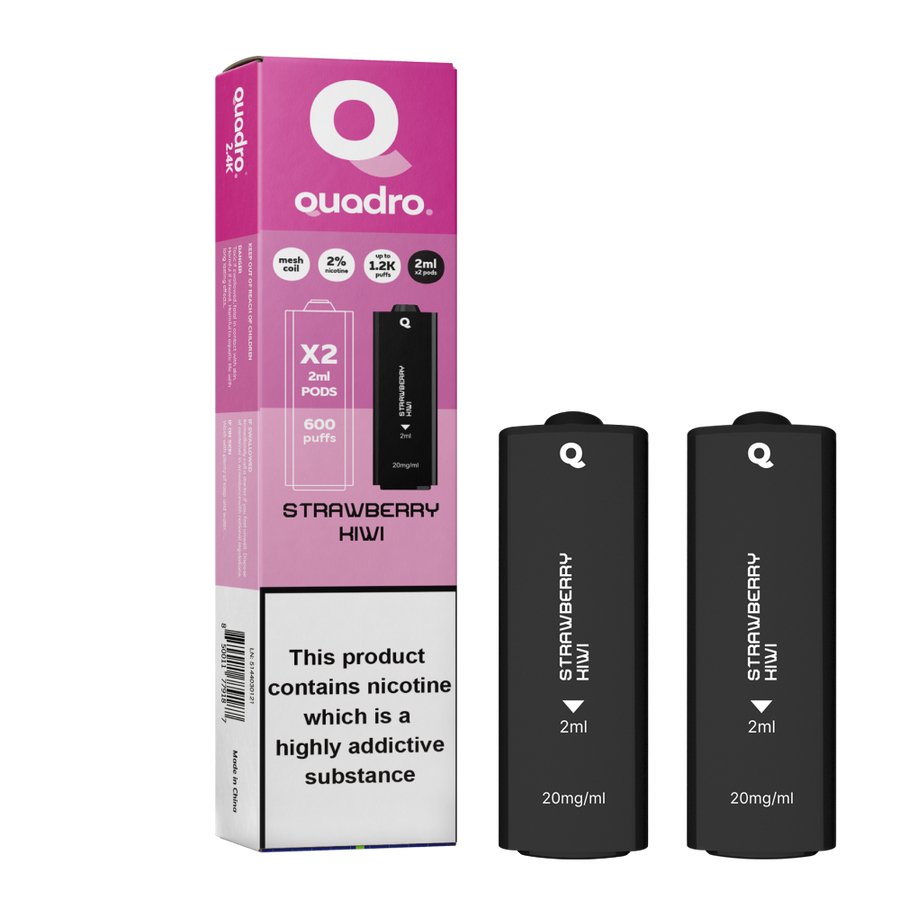 4 in 1 Quadro 2400 Puffs Replacement Pods Box of 10 - Bulk Vape Wholesale