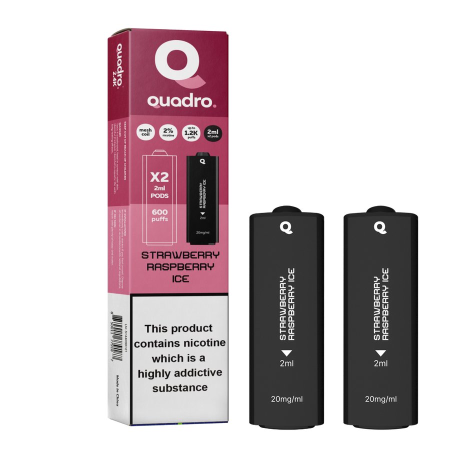 4 in 1 Quadro 2400 Puffs Replacement Pods Box of 10 - Bulk Vape Wholesale