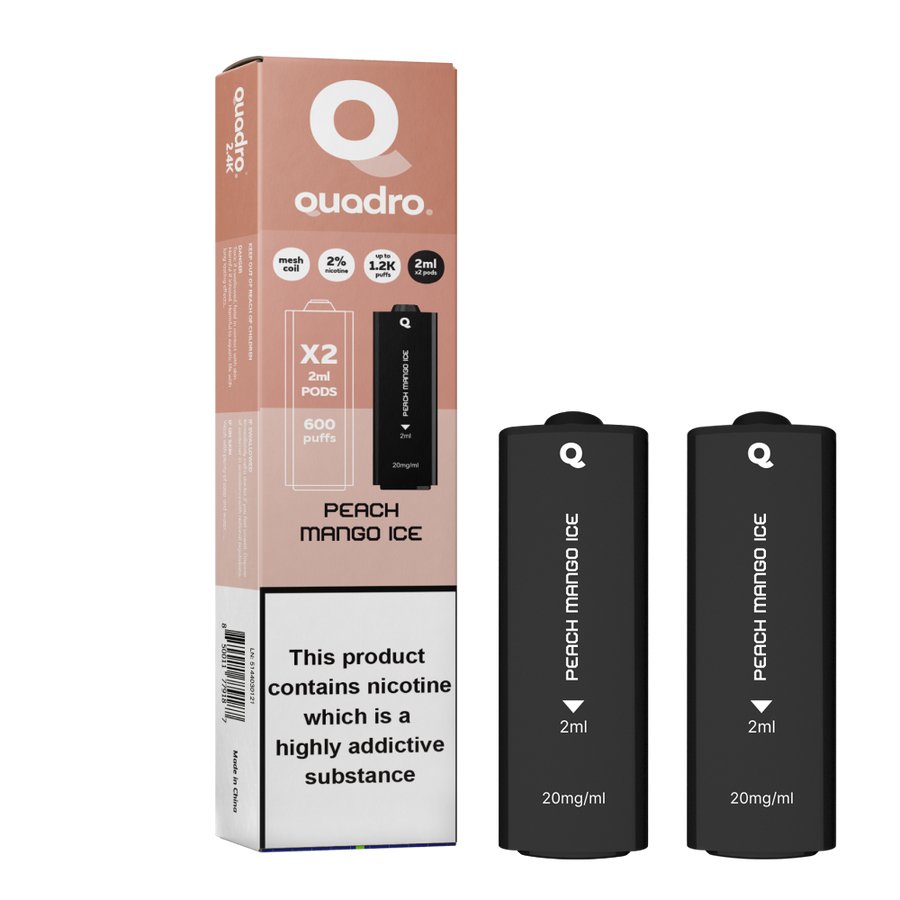 4 in 1 Quadro 2400 Puffs Replacement Pods Box of 10 - Bulk Vape Wholesale