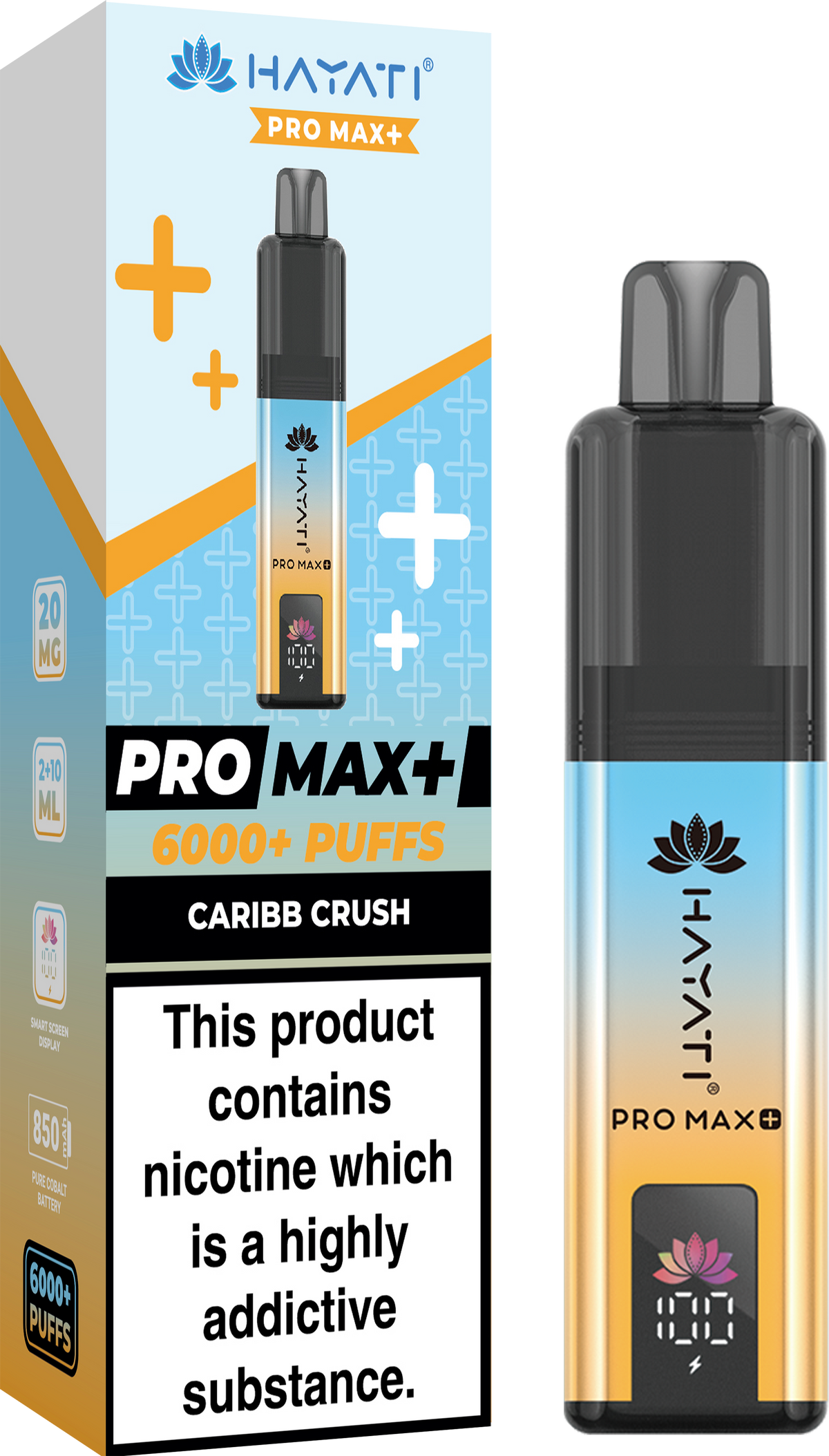 Buy Hayati Pro Max+ 6000 Disposable Vape Box of 10 - Bulk Vape Wholesale