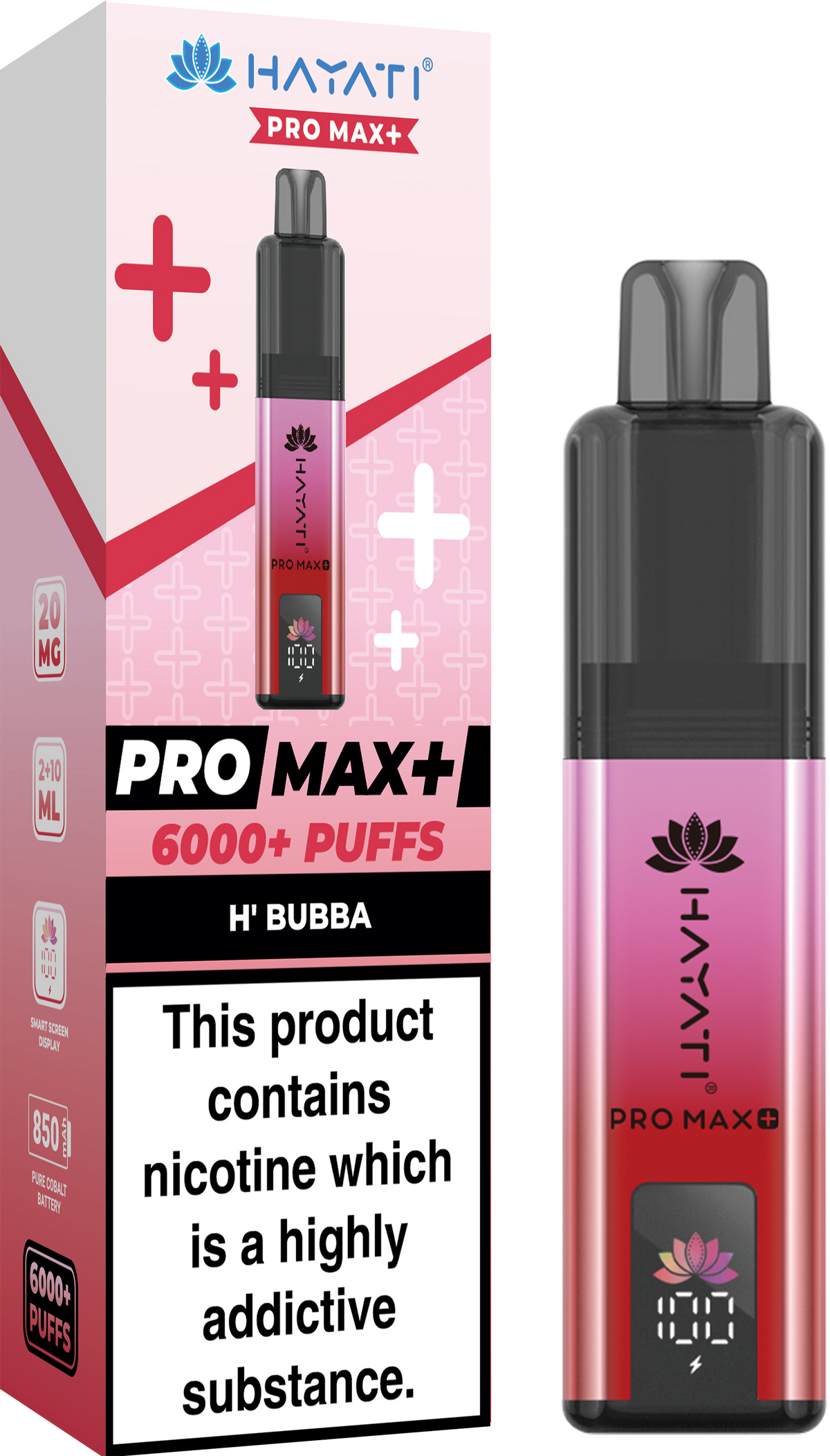 Buy Hayati Pro Max+ 6000 Disposable Vape Box of 10 - Bulk Vape Wholesale