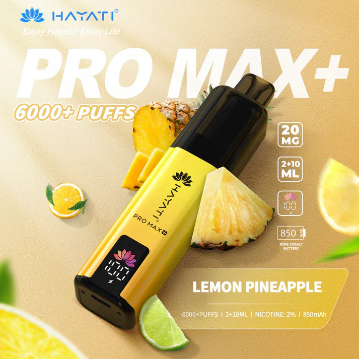 Buy Hayati Pro Max+ 6000 Disposable Vape Box of 10 - Bulk Vape Wholesale