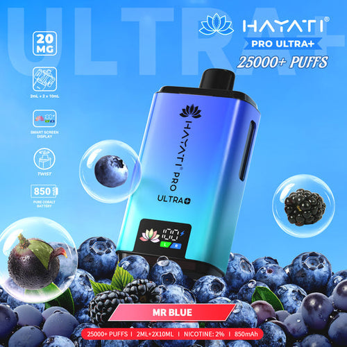 Hayati Pro Ultra Plus 25k Disposable Vape Box of 10