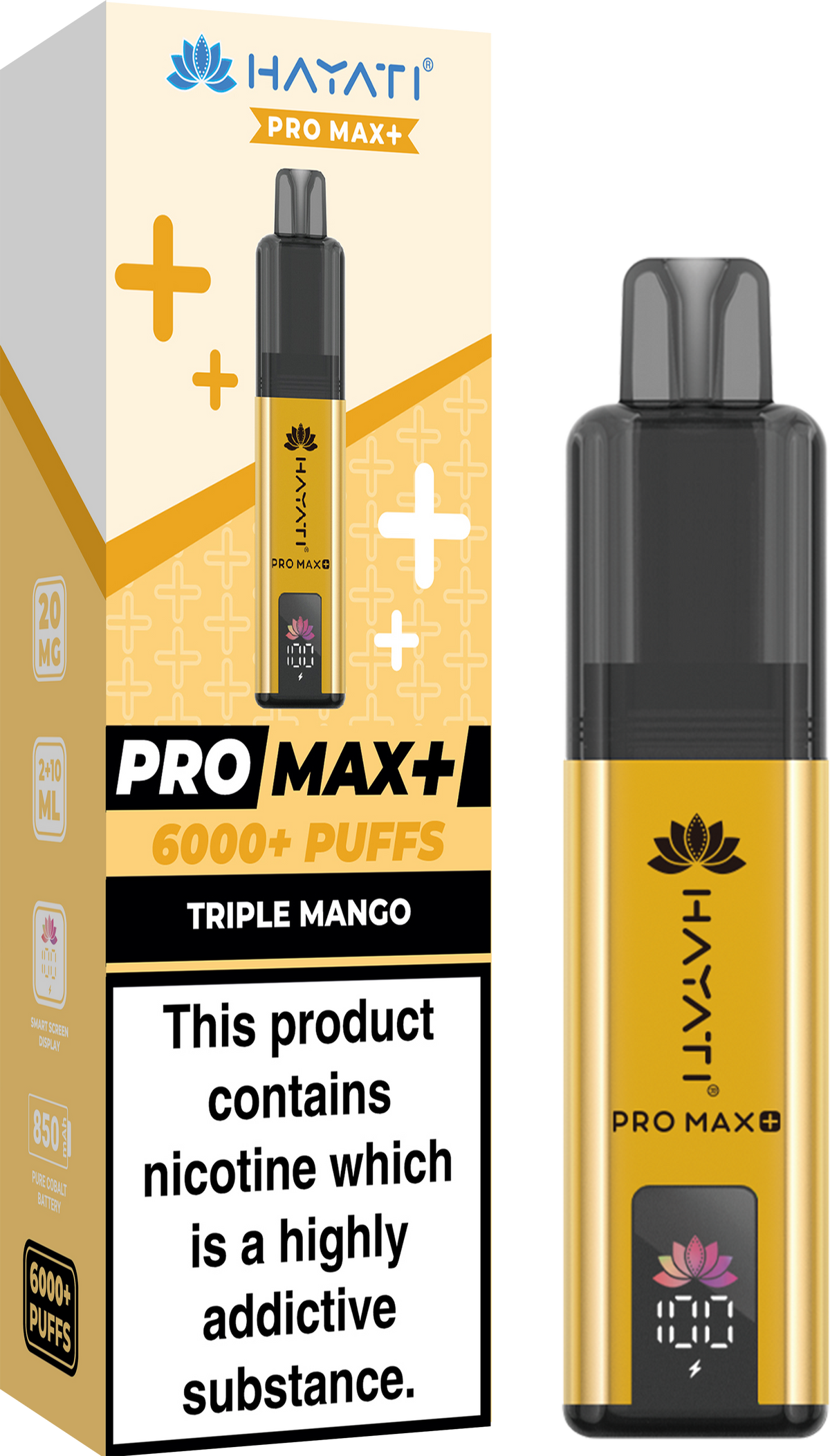 Buy Hayati Pro Max+ 6000 Disposable Vape Box of 10 - Bulk Vape Wholesale