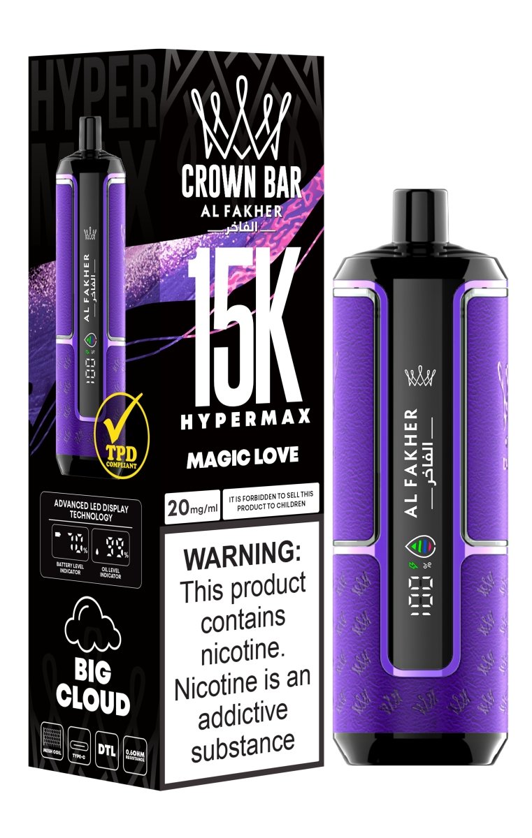 Al Fakher Hypermax 15k Puffs Disposable Vape (Box of 5) - Bulk Vape Wholesale