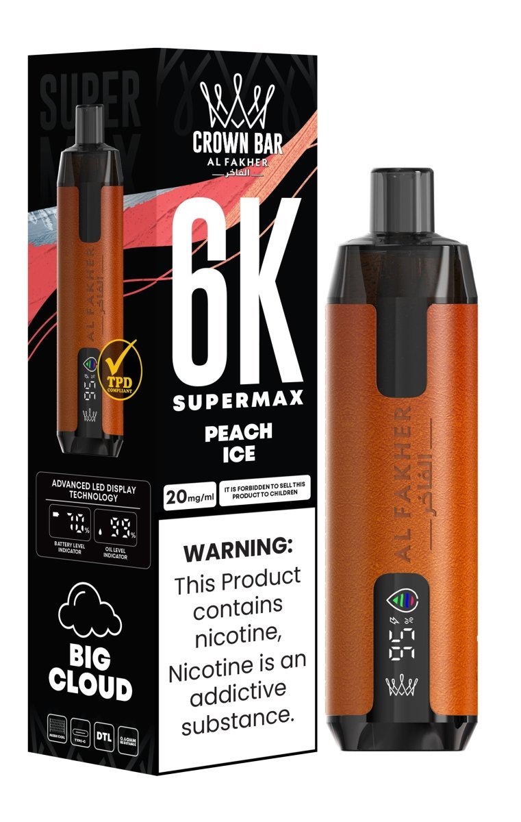 Al Fakher Supermax 6k Puffs Disposable Vape Pod Kit (Box of 5) - Bulk Vape Wholesale