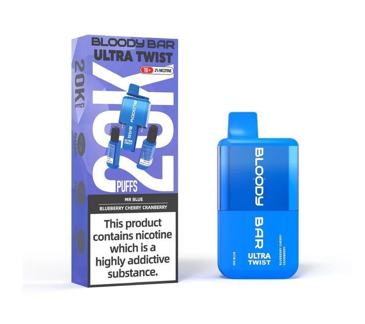 Bloody Bar Ultra Twist 20000 Disposable Vape Box of 5 - Bulk Vape Wholesale