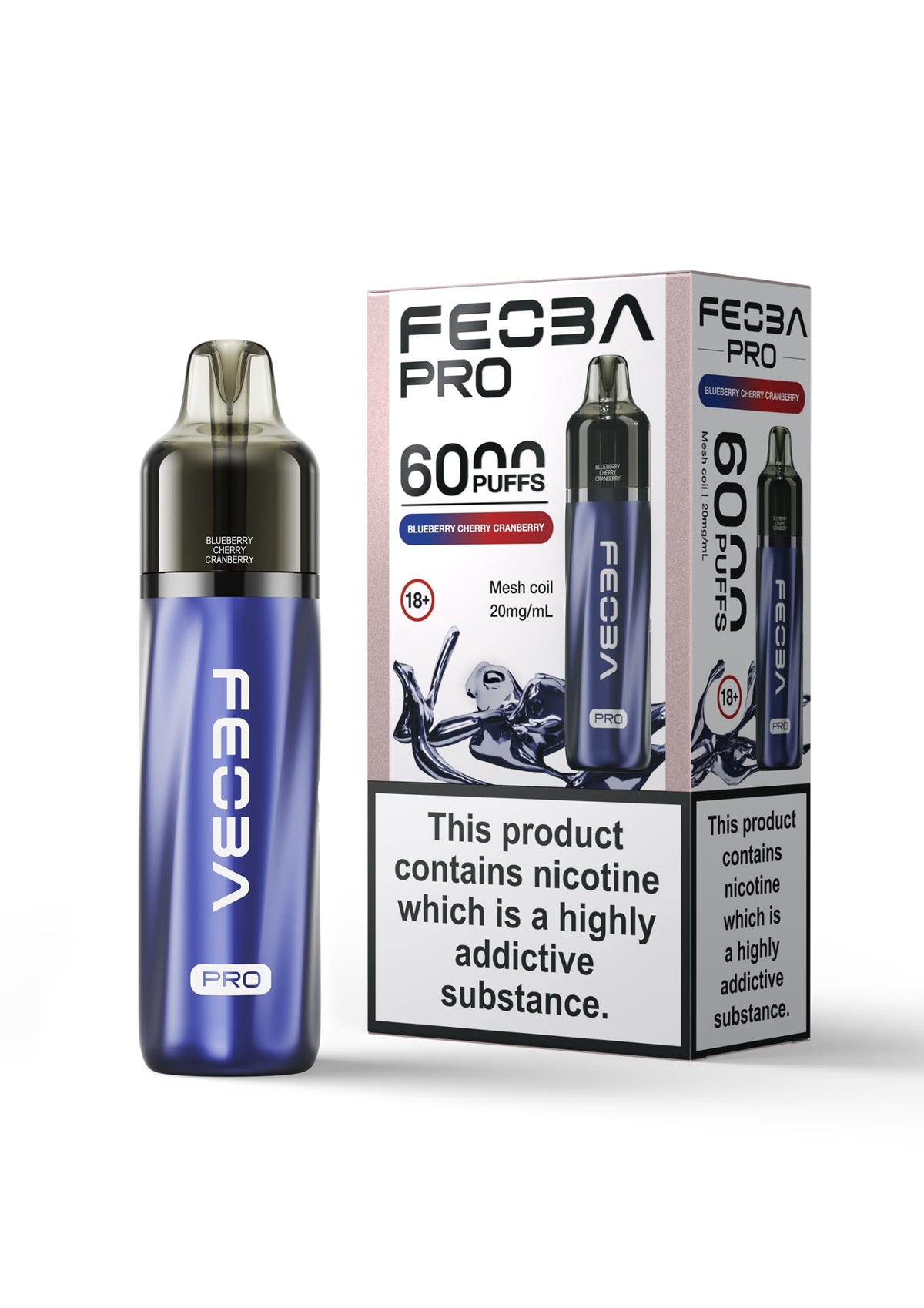 Buy Feoba Pro 6000+ Disposbale Vape Box of 5 - Bulk Vape Wholesale