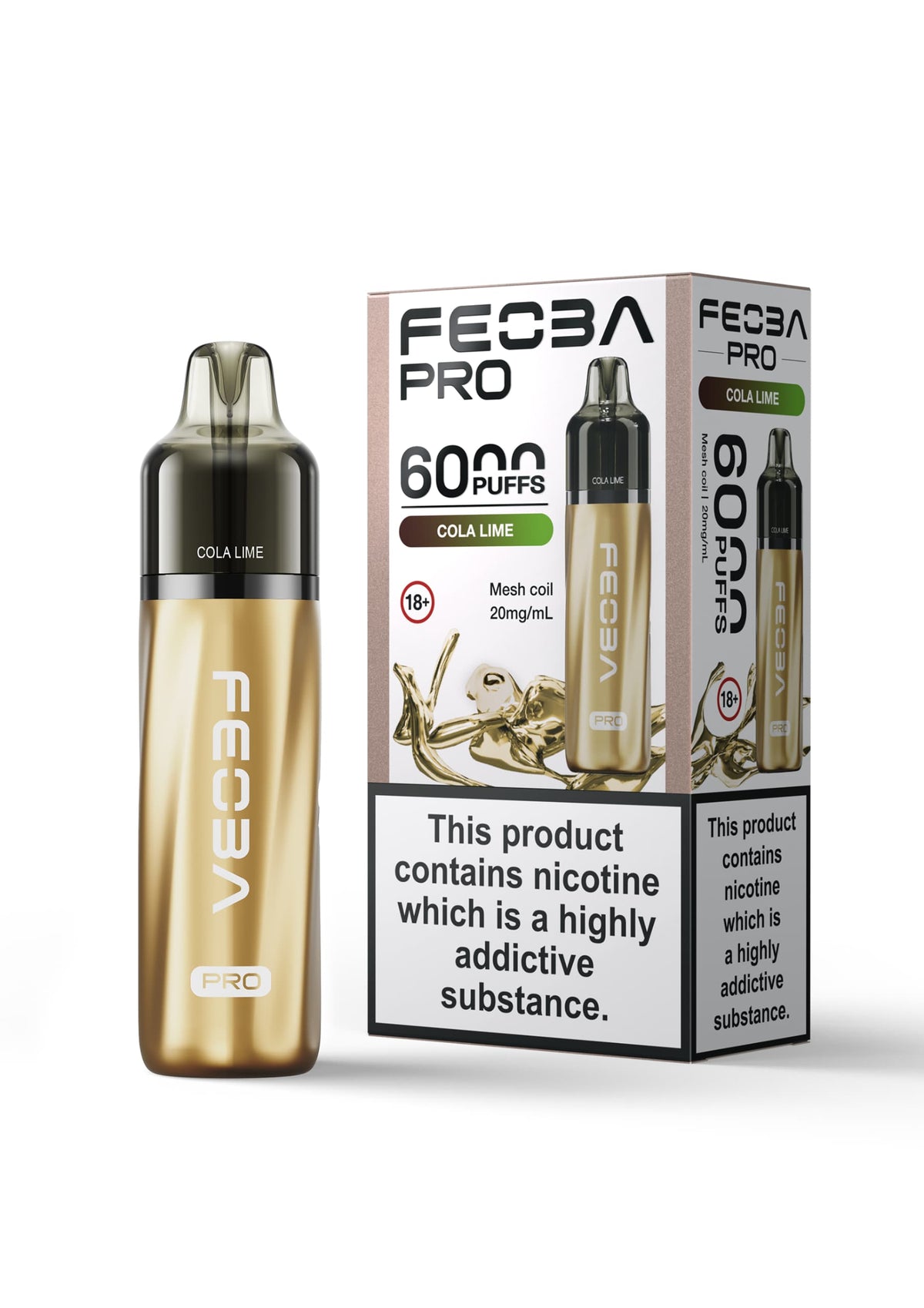 Buy Feoba Pro 6000+ Disposbale Vape Box of 5 - Bulk Vape Wholesale