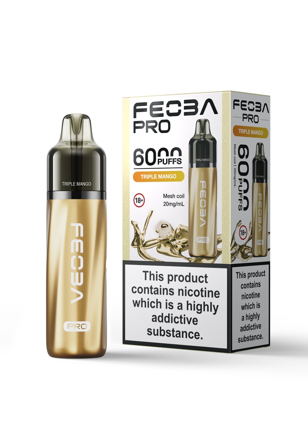 Buy Feoba Pro 6000+ Disposbale Vape Box of 5 - Bulk Vape Wholesale