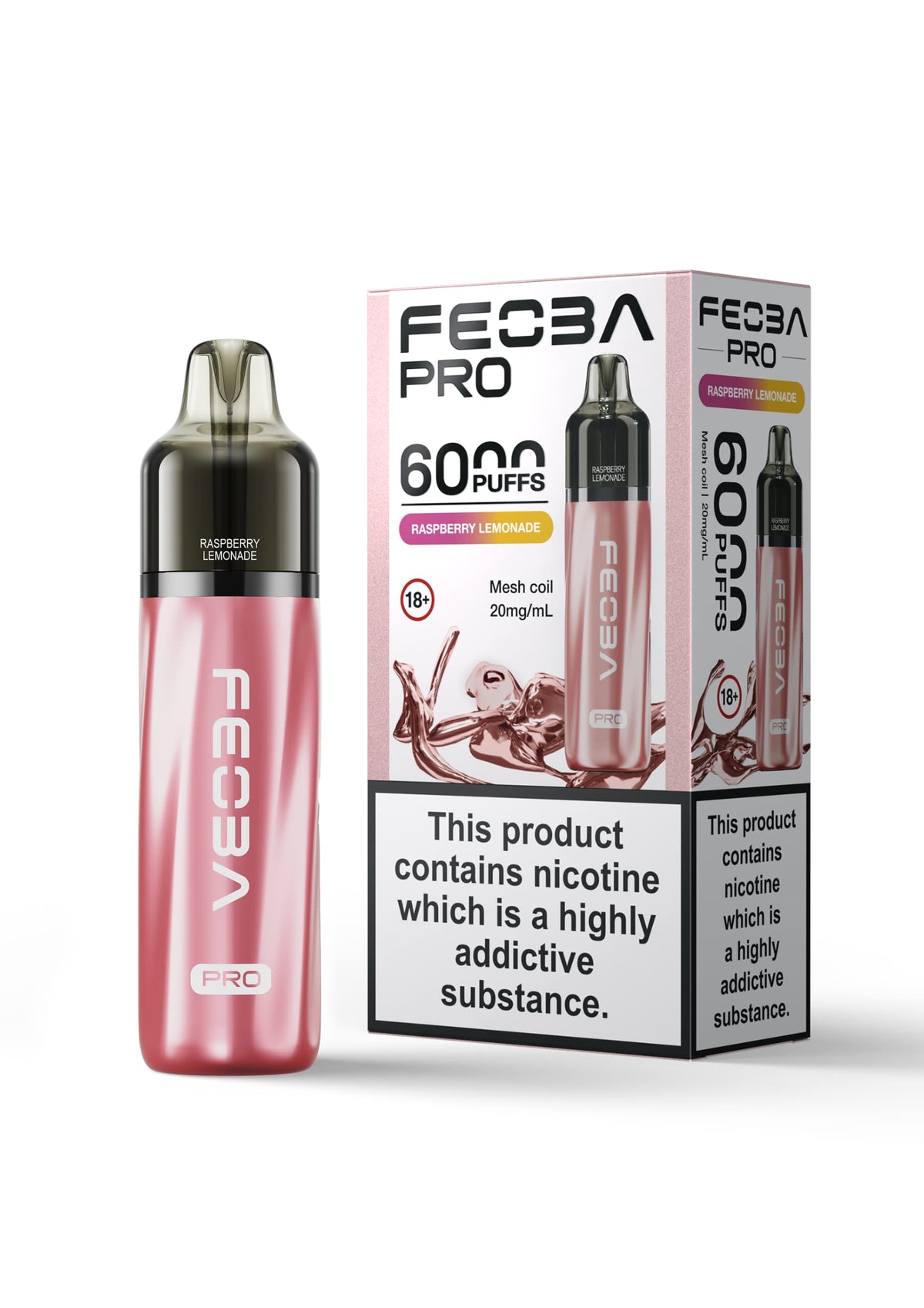 Buy Feoba Pro 6000+ Disposbale Vape Box of 5 - Bulk Vape Wholesale