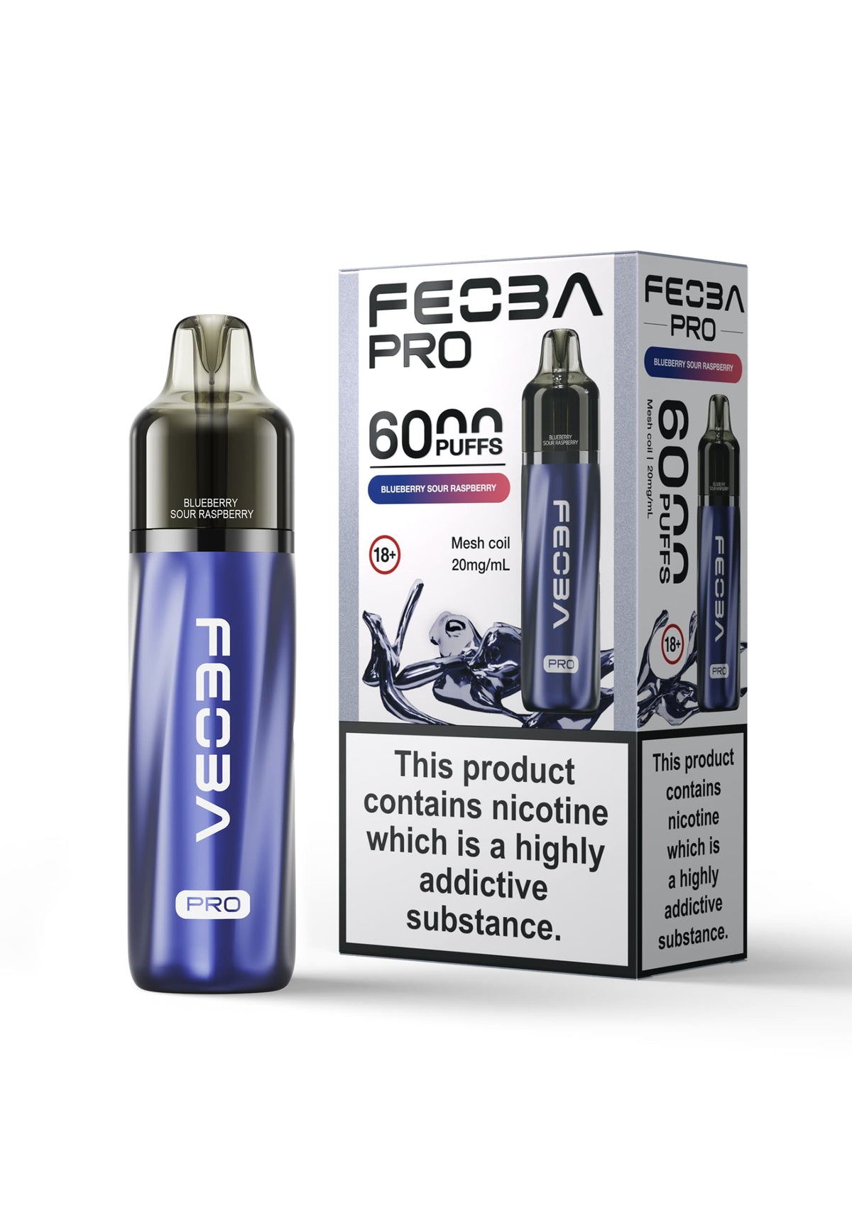 Feoba Pro 6000+ Disposbale Vape Box of 5 - Bulk Vape Wholesale