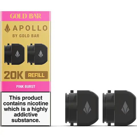 Gold Bar Apollo 20K Replacement Prefilled Pods - Bulk Vape Wholesale