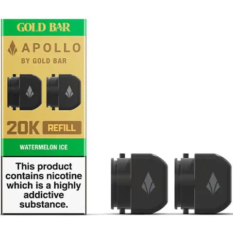 Gold Bar Apollo 20K Replacement Prefilled Pods - Bulk Vape Wholesale