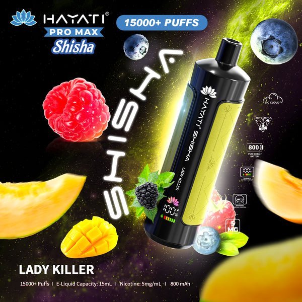 Buy Hayati Pro Max Shisha 15000 Disposable Vape Box of 10 - Bulk Vape Wholesale