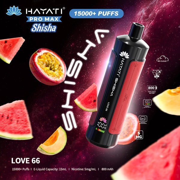 Buy Hayati Pro Max Shisha 15000 Disposable Vape Box of 10 - Bulk Vape Wholesale