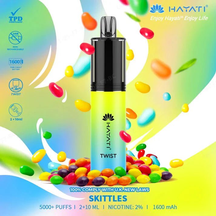 Hayati Twist 5000 Puffs Disposable Vape Pod Kit Box of 10 - Bulk Vape Wholesale