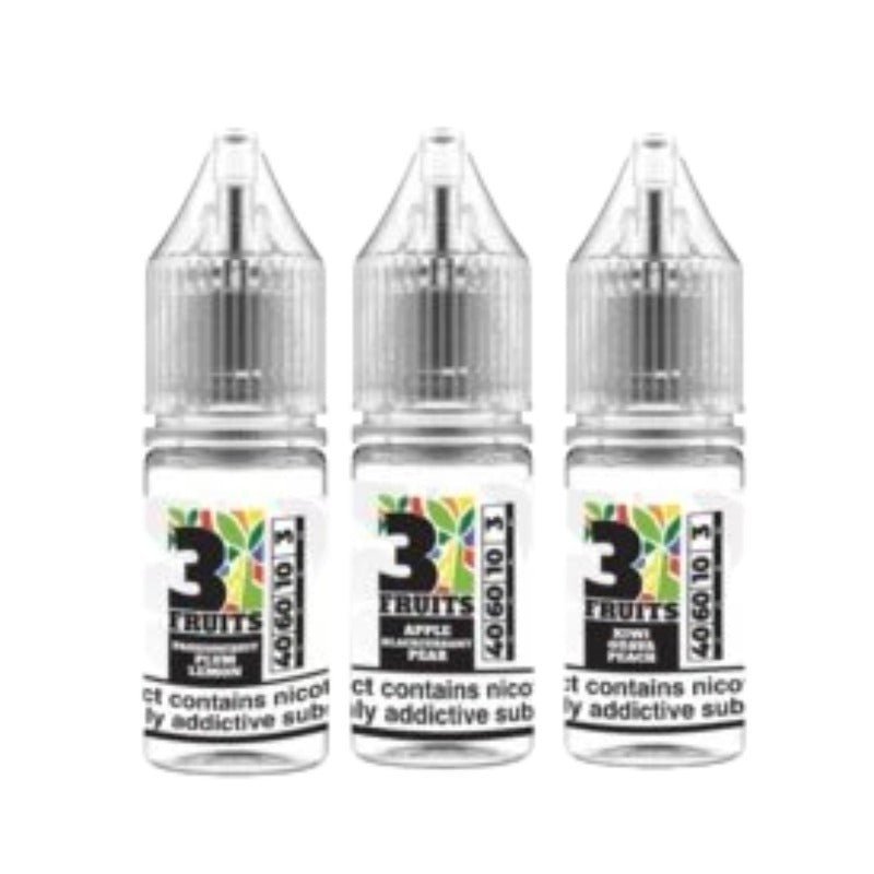 3 Fruits 10ML E-Liquid (Pack of 10) - Bulk Vape Wholesale