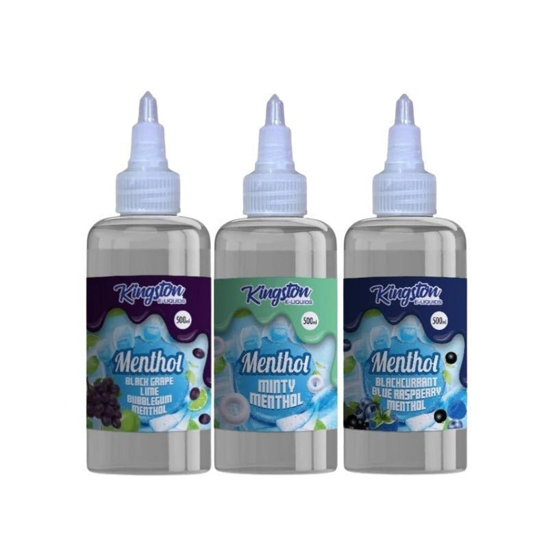 Kingston E-liquids Menthol 500ml Shortfill - Bulk Vape Wholesale