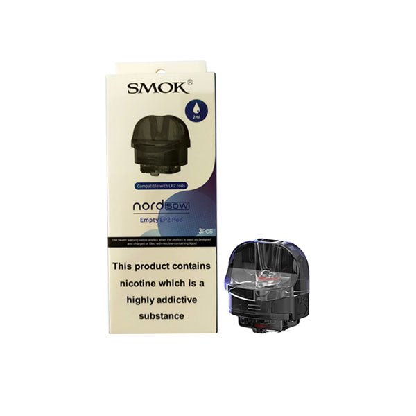 Smok Nord 50W Empty LP2 Pod 2ML- Pack of 3 - Bulk Vape Wholesale