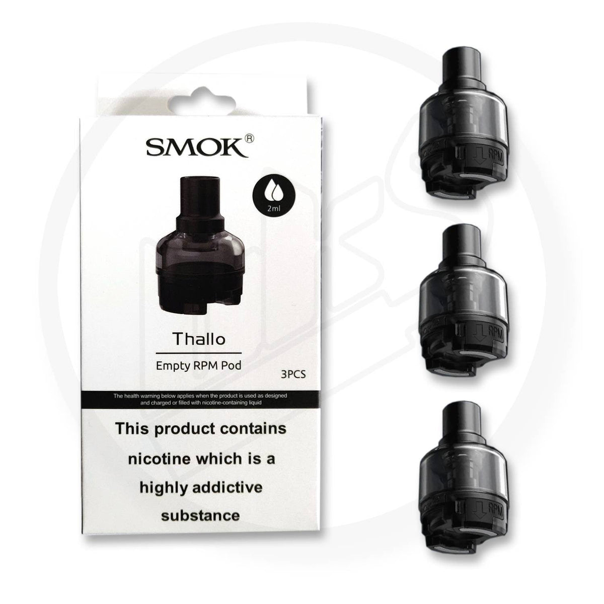 Smok Thallo Empty RPM Pods 2ML- Pack of 3 - Bulk Vape Wholesale