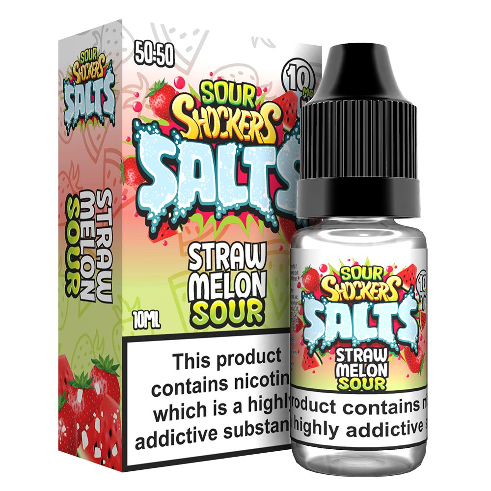 Sour shockers Nic Salt 10ml Pack of 5 - Bulk Vape Wholesale