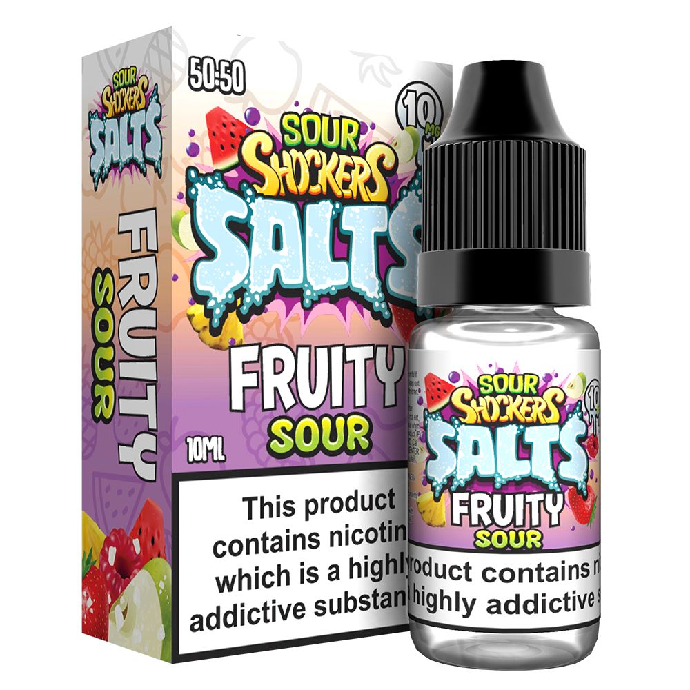 Sour shockers Nic Salt 10ml Pack of 5 - Bulk Vape Wholesale