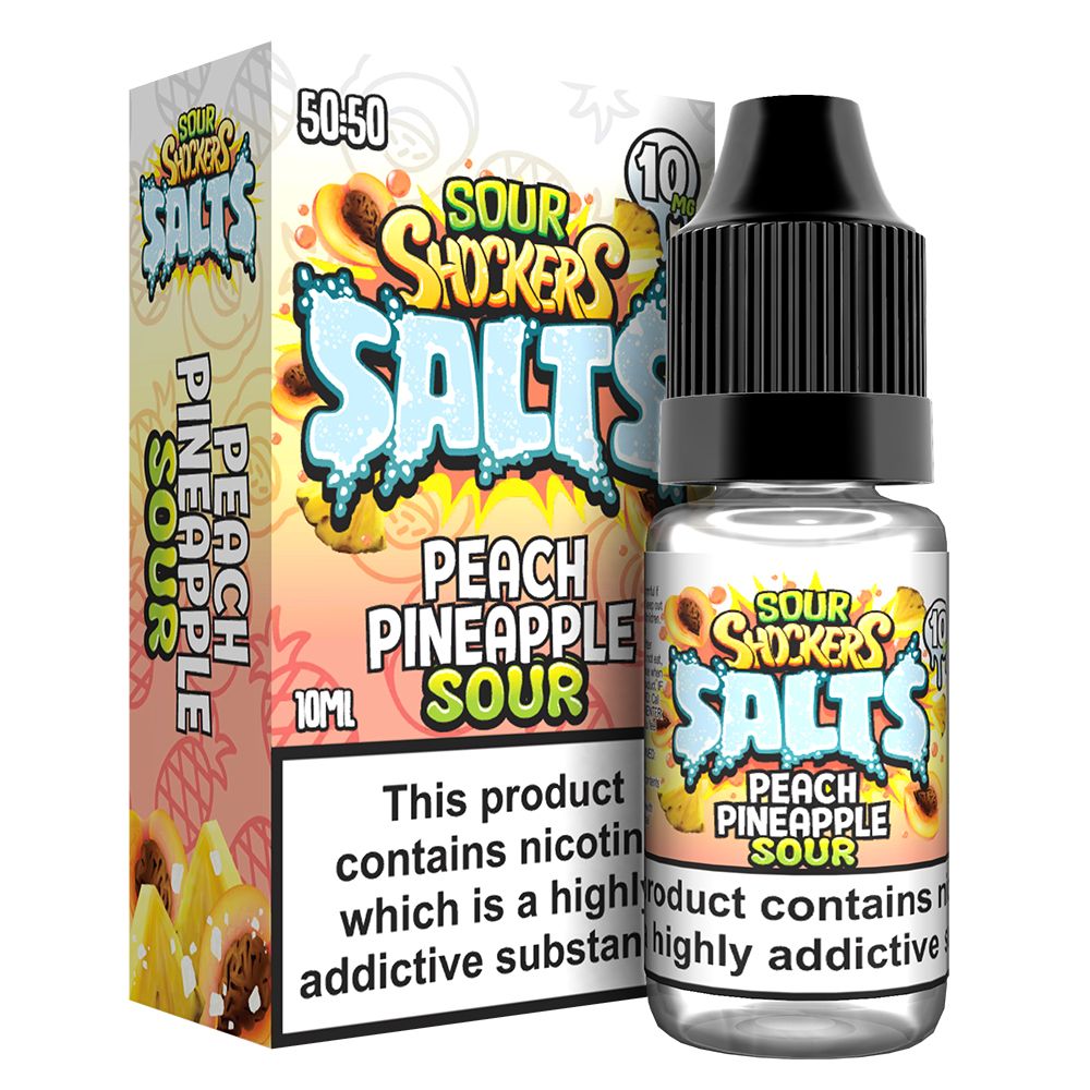 Sour shockers Nic Salt 10ml Pack of 5 - Bulk Vape Wholesale