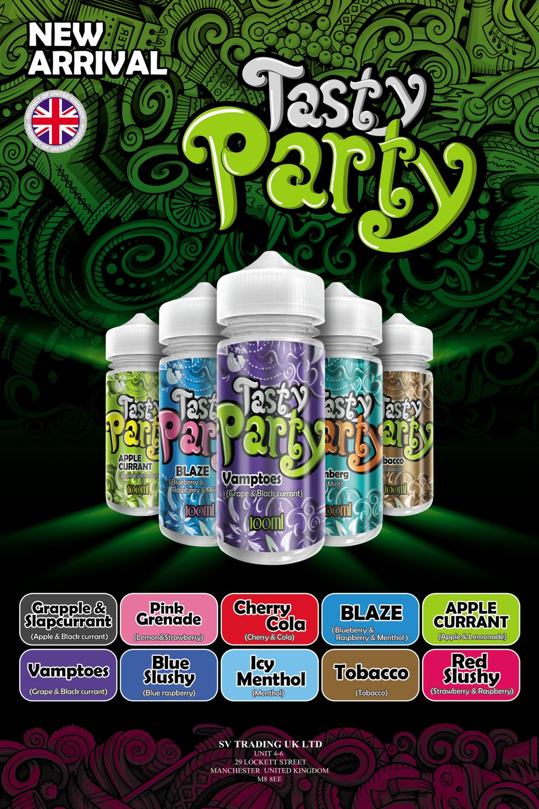 Tasty Party 100ml Shortfill - Bulk Vape Wholesale