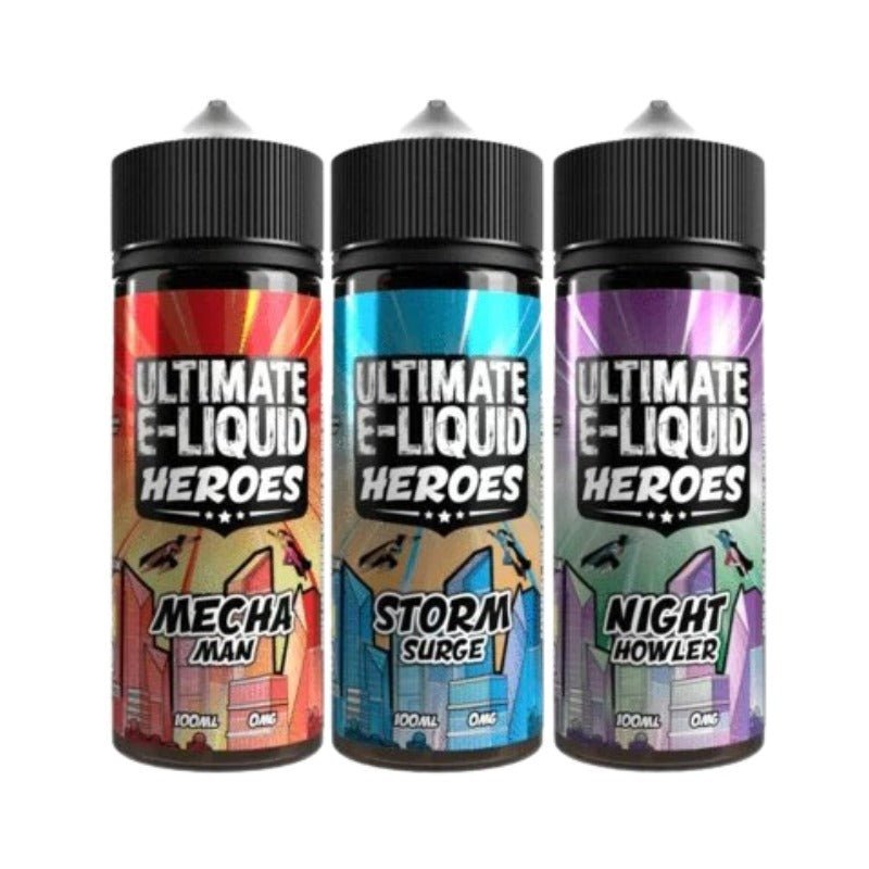 Ultimate Puff Heroes 100ML Shortfill - Bulk Vape Wholesale