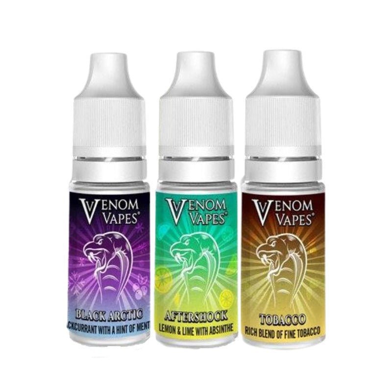 Venom Vapes 50/50 10ML Shortfill (Pack of 10) - Bulk Vape Wholesale